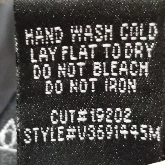 Connected Apparel Black Beige Pattern Tiered Pin Pleats Ruffle Dress Size 8 - Picture 7 of 7